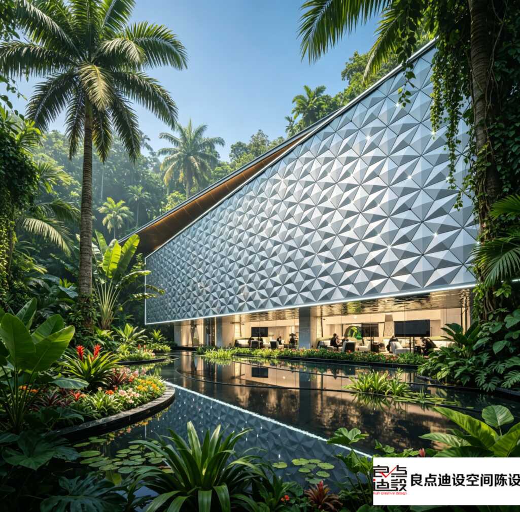 藏在热带雨林里的售楼处|把自然美学玩透的软装设计太惊艳了